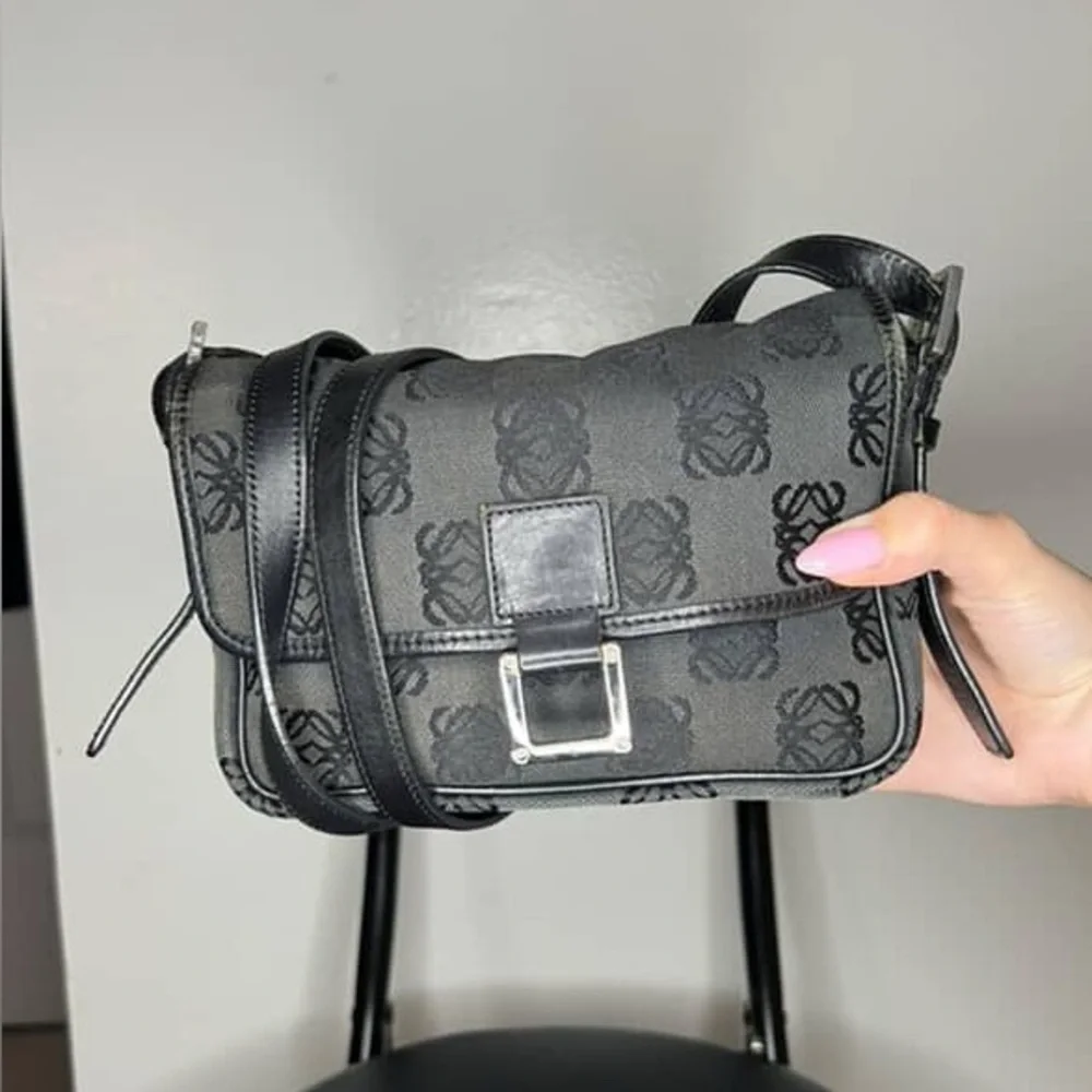 Loewe Anagram Jacquard Crossbody Bag in Black – Preloved